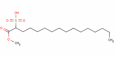 1-Methoxy-1-oxohexadecane-2-sulphonic acid Structure,58849-75-5Structure