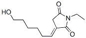 2,5-Pyrrolidinedione,1-ethyl-3-(6-hydroxyhexylidene)-(9ci) Structure,588672-31-5Structure