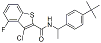 Benzo[b]thiophene-2-carboxamide,3-chloro-n-[1-[4-(1,1-dimethylethyl)phenyl ]ethyl ]-4-fluoro-(9ci) Structure,588674-59-3Structure