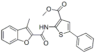 3-Thiophenecarboxylicacid,2-[[(3-methyl-2-benzofuranyl)carbonyl ]amino]-5-phenyl-,methylester(9ci) Structure,588674-68-4Structure