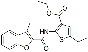 3-Thiophenecarboxylicacid,5-ethyl-2-[[(3-methyl-2-benzofuranyl)carbonyl ]amino]-,ethylester(9ci) Structure,588674-69-5Structure