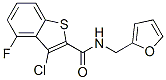 Benzo[b]thiophene-2-carboxamide,3-chloro-4-fluoro-n-(2-furanylmethyl)-(9ci) Structure,588675-33-6Structure