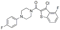 Piperazine,1-[(3-chloro-4-fluorobenzo[b]thien-2-yl)carbonyl ]-4-(4-fluorophenyl)-(9ci) Structure,588675-50-7Structure