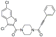 Piperazine,1-[(3,6-dichlorobenzo[b]thien-2-yl)carbonyl ]-4-(1-oxo-3-phenyl-2-propynyl)-(9ci) Structure,588678-08-4Structure