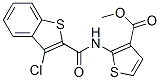 3-Thiophenecarboxylicacid,2-[[(3-chlorobenzo[b]thien-2-yl)carbonyl ]amino]-,methylester(9ci) Structure,588693-18-9Structure