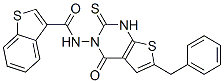 (9ci)-n-[1,4-二氫-4-氧代-6-(苯基甲基)-2-硫氧代噻吩并[2,3-d]嘧啶-3(2H)-基]-苯并[b]噻吩-3-羧酰胺結(jié)構(gòu)式_588697-01-2結(jié)構(gòu)式