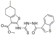 Benzo[b]thiophene-3-carboxylic acid,2-[[[2-(benzo[b]thien-3-ylcarbonyl)hydrazino]thioxomethyl ]amino]-4,5,6,7-tetrahydro-6-methyl-,methyl ester (9ci) Structure,588714-79-8Structure