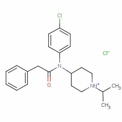 N-(4-chlorophenyl)-n-(1-isopropyl-4-piperidyl)phenylacetamide monohydrochloride Structure,58934-46-6Structure