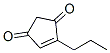 4-Propyl-4-cyclopentene-1,3-dione Structure,58940-74-2Structure