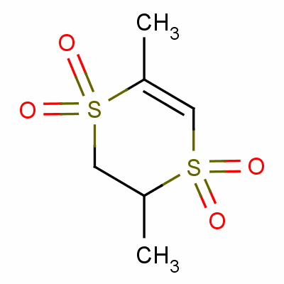 2,3-Dihydro-2,5-dimethyl-1,4-dithiin 1,1,4,4-tetraoxide Structure,58951-08-9Structure