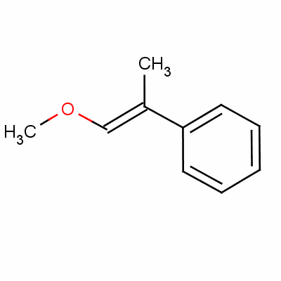 (E)-beta-甲氧基-alpha-甲基苯乙烯結(jié)構(gòu)式_58966-09-9結(jié)構(gòu)式