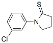 2-Pyrrolidinethione,1-(3-chlorophenyl)- Structure,58973-28-7Structure