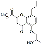 5-(2-Hydroxypropoxy)-4-oxo-8-propyl-4h-1-benzopyran-2-carboxylic acid sodium salt Structure,58974-94-0Structure