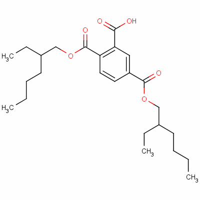 Bis(2-ethylhexyl) hydrogen benzene-1,2,4-tricarboxylate Structure,58978-43-1Structure