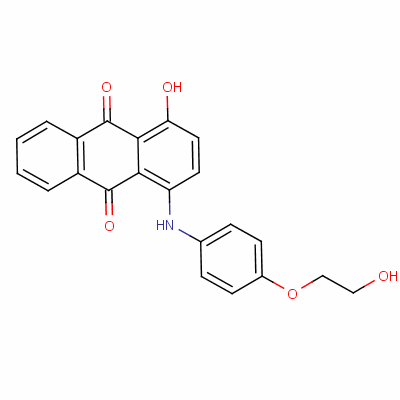 1-Hydroxy-4-[[4-(2-hydroxyethoxy)phenyl ]amino]anthraquinone Structure,58979-45-6Structure