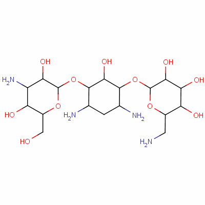 單硫酸卡那霉素結(jié)構(gòu)式_59-01-8結(jié)構(gòu)式