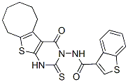 (9ci)-n-(1,4,5,6,7,8,9,10-八氫-4-氧代-2-硫氧代環(huán)辛并[4,5]噻吩并[2,3-d]嘧啶-3(2H)-基)-苯并[b]噻吩-3-羧酰胺結(jié)構(gòu)式_590351-49-8結(jié)構(gòu)式