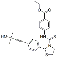 (9ci)-4-[[[2-[4-(3-羥基-3-甲基-1-丁炔基)苯基]-3-噻唑啉基]硫氧代甲基]氨基]-苯甲酸乙酯結(jié)構(gòu)式_590378-99-7結(jié)構(gòu)式