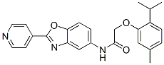 (9ci)-2-[5-甲基-2-(1-甲基乙基)苯氧基]-n-[2-(4-吡啶)-5-苯并噁唑基]-乙酰胺結構式_590394-01-7結構式