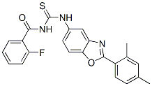 Benzamide,n-[[[2-(2,4-dimethylphenyl)-5-benzoxazolyl ]amino]thioxomethyl ]-2-fluoro-(9ci) Structure,590394-10-8Structure