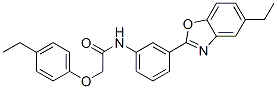 Acetamide,n-[3-(5-ethyl-2-benzoxazolyl)phenyl ]-2-(4-ethylphenoxy)-(9ci) Structure,590395-71-4Structure