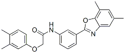 Acetamide,n-[3-(5,7-dimethyl-2-benzoxazolyl)phenyl ]-2-(3,4-dimethylphenoxy)-(9ci) Structure,590395-72-5Structure