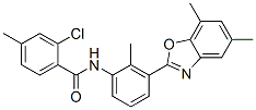 Benzamide,2-chloro-n-[3-(5,7-dimethyl-2-benzoxazolyl)-2-methylphenyl ]-4-methyl-(9ci) Structure,590395-96-3Structure