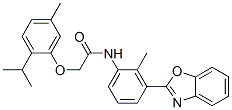 (9ci)-n-[3-(2-苯并噁唑基)-2-甲基苯基]-2-[5-甲基-2-(1-甲基乙基)苯氧基]-乙酰胺結(jié)構(gòu)式_590395-98-5結(jié)構(gòu)式