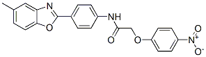 Acetamide,n-[4-(5-methyl-2-benzoxazolyl)phenyl ]-2-(4-nitrophenoxy)-(9ci) Structure,590396-08-0Structure