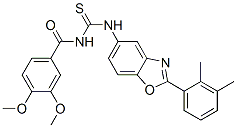 Benzamide,n-[[[2-(2,3-dimethylphenyl)-5-benzoxazolyl ]amino]thioxomethyl ]-3,4-dimethoxy-(9ci) Structure,590396-73-9Structure