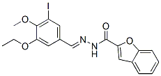 2-Benzofurancarboxylicacid,[(3-ethoxy-5-iodo-4-methoxyphenyl)methylene]hydrazide(9ci) Structure,590397-10-7Structure