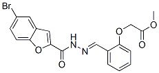 2-Benzofurancarboxylicacid,5-bromo-,[[2-(2-methoxy-2-oxoethoxy)phenyl ]methylene]hydrazide(9ci) Structure,590397-11-8Structure