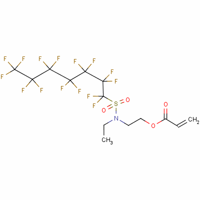 2-[Ethyl[(pentadecafluoroheptyl)sulphonyl]amino]ethyl acrylate Structure,59071-10-2Structure