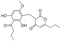 3-[[2,4-Dihydroxy-6-methoxy-3-(1-oxobutyl)phenyl ]methyl ]-6-propyl-2h-pyran-2,4(3h)-dione Structure,59092-93-2Structure