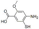 4-Amino-2-methoxy-5-mercaptobenzoic acid Structure,59168-57-9Structure