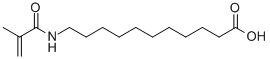 11-(Methacryloylamino)undecanoic acid Structure,59178-93-7Structure