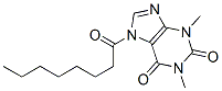 1H-purine-2,6-dione,3,7-dihydro-1,3-dimethyl-7-(1-oxooctyl)- Structure,59234-93-4Structure