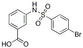 3-(4-Bromo-benzenesulfonylamino)-benzoic acid Structure,59256-24-5Structure