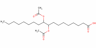 9,10-Bis(acetoxy)octadecanoic acid Structure,5929-62-4Structure