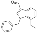 7-Ethyl-1-(phenylmethyl)-1h-indole-3-carboxaldehyde Structure,593236-91-0Structure