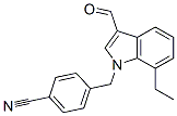 Benzonitrile,4-[(7-ethyl-3-formyl-1h-indol-1-yl)methyl ]-(9ci) Structure,593237-00-4Structure