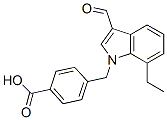 Benzoic acid,4-[(7-ethyl-3-formyl-1h-indol-1-yl)methyl ]-(9ci) Structure,593237-05-9Structure