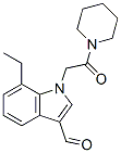 Piperidine,1-[(7-ethyl-3-formyl-1h-indol-1-yl)acetyl ]-(9ci) Structure,593237-22-0Structure