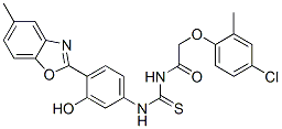 (9CI)-2-(4-氯-2-甲基苯氧基)-N-[[[3-羥基-4-(5-甲基-2-苯并噁唑基)苯基]氨基]硫氧代甲基]-乙酰胺結(jié)構(gòu)式_593238-74-5結(jié)構(gòu)式