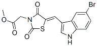 3-Thiazolidineaceticacid,5-[(5-bromo-1h-indol-3-yl)methylene]-2,4-dioxo-,methylester(9ci) Structure,593272-22-1Structure