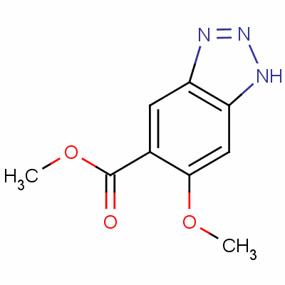 Methyl 6-methoxy-1h-benzotriazole-5-carboxylate Structure,59338-86-2Structure