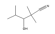 2,2,4-Trimethyl-3-hydroxy-n-valeronitrile Structure,59346-56-4Structure