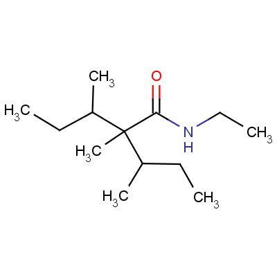 2-仲丁基-N-乙基-2,3-二甲基戊酰胺結(jié)構(gòu)式_59410-27-4結(jié)構(gòu)式