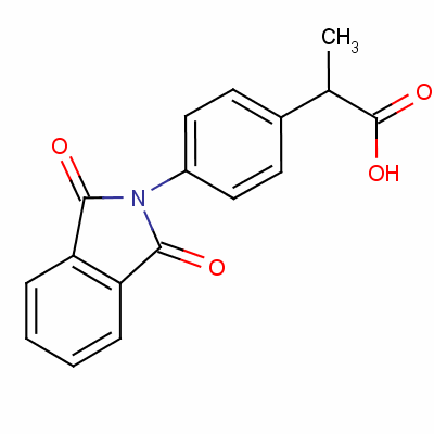 2-[4-(1,3-Dihydro-1,3-dioxo-2h-isoindol-2-yl)phenyl ]propionic acid Structure,59430-61-4Structure