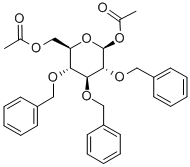 1,6-Di-o-acetyl-2,3,4-tri-o-benzyl-beta-d-glucopyranose Structure,59433-13-5Structure